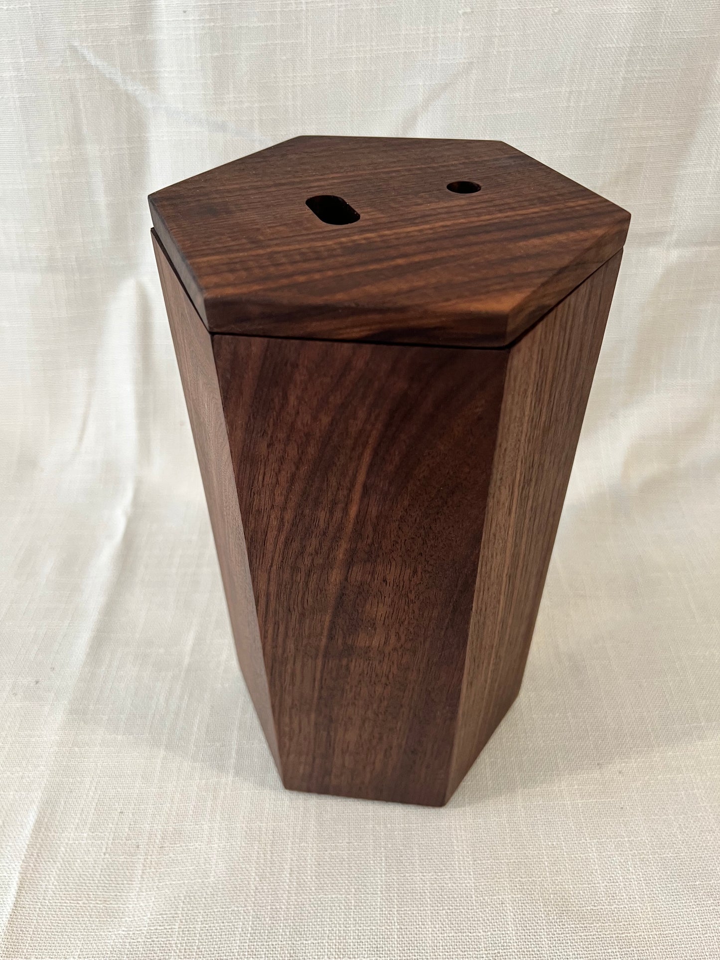 Black Walnut Magnetic Rotating Knife Block, includes free personalization