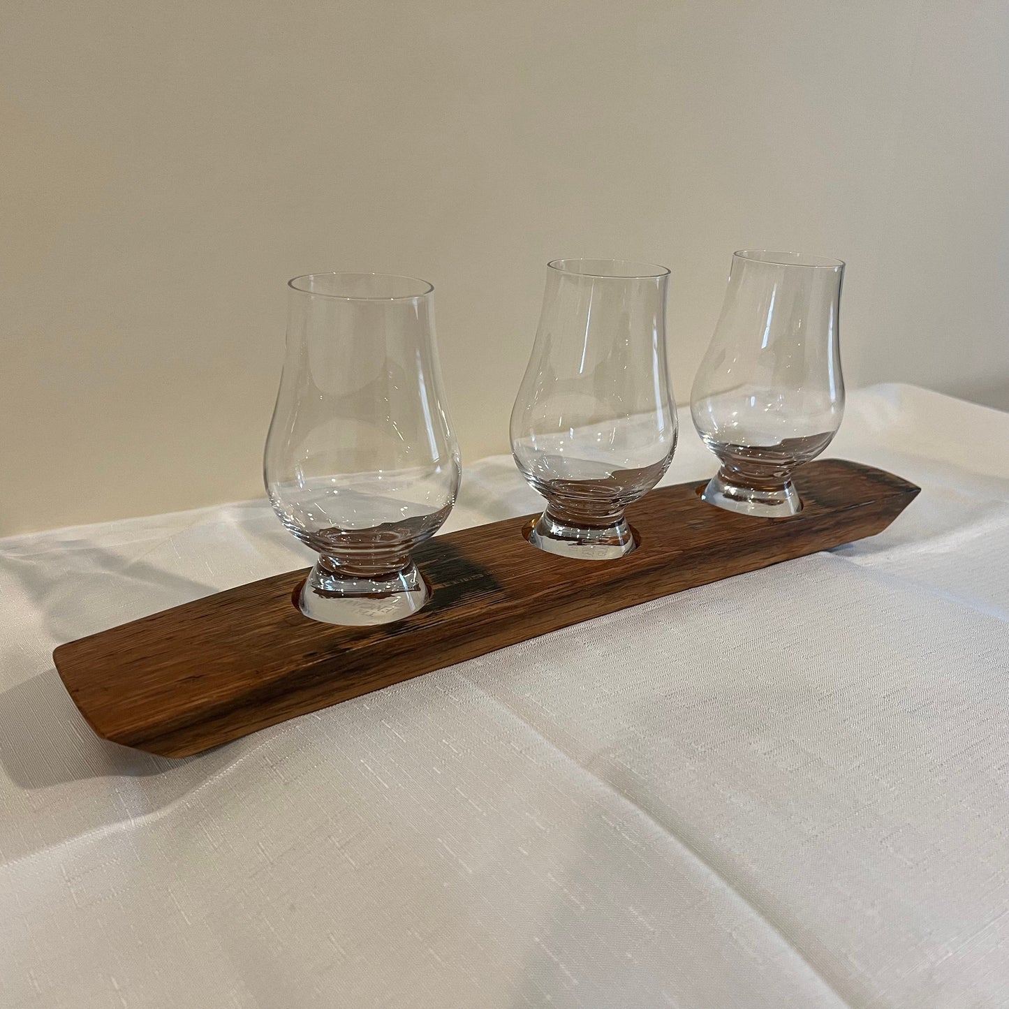 Bourbon Barrel Stave Whiskey Flight Board