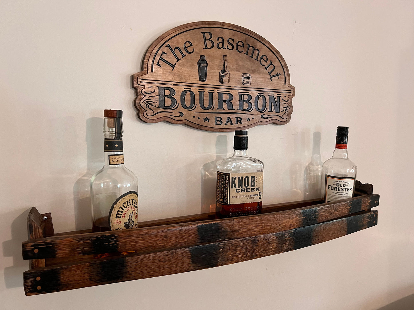 Personalized Wooden Bourbon Bar sign