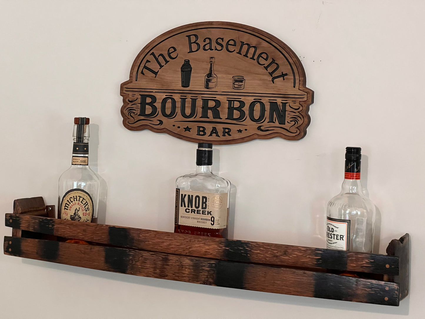 Personalized Wooden Bourbon Bar sign