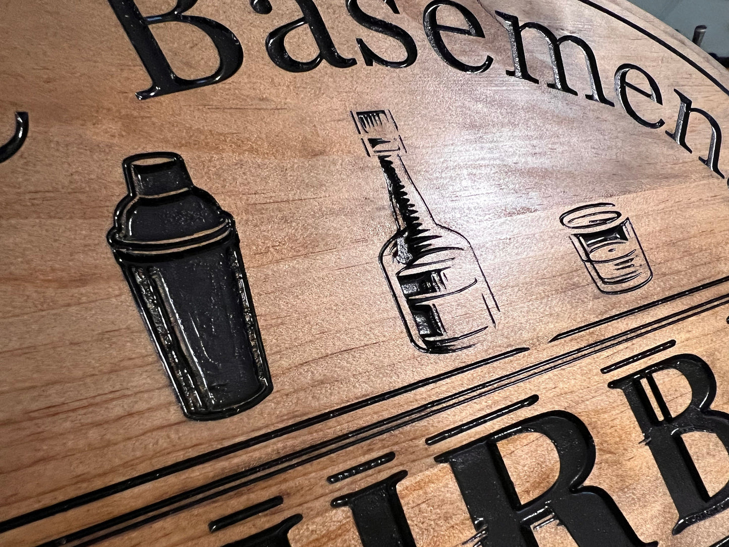 Personalized Wooden Bourbon Bar sign